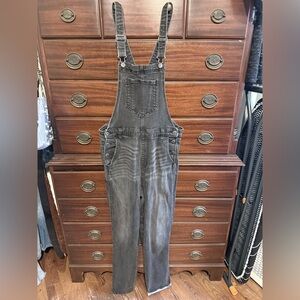 Old Navy Women's Black Washed Denim Overalls